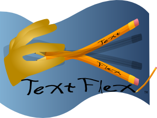 Text Flex graphic logo