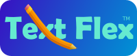 Text Flex graphic logo